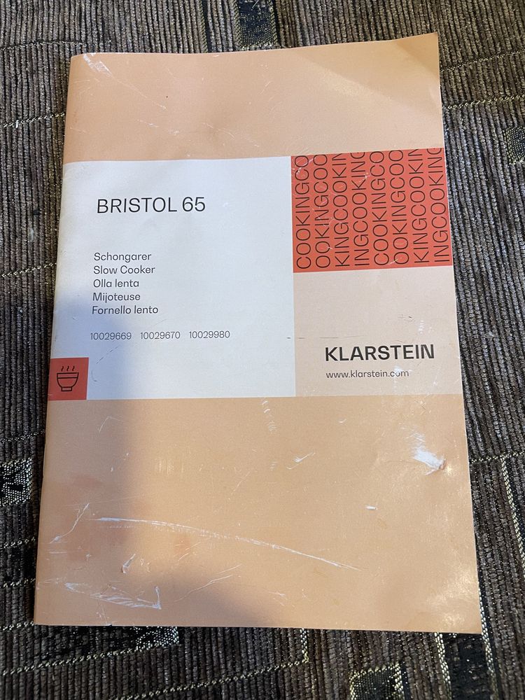 Медленноварка Klarstein Bristol 65 (Германия)