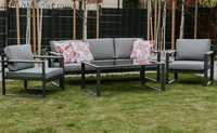 Nowoczesny zestaw mebli ogrodowych Sofa +2x fotel +stolik