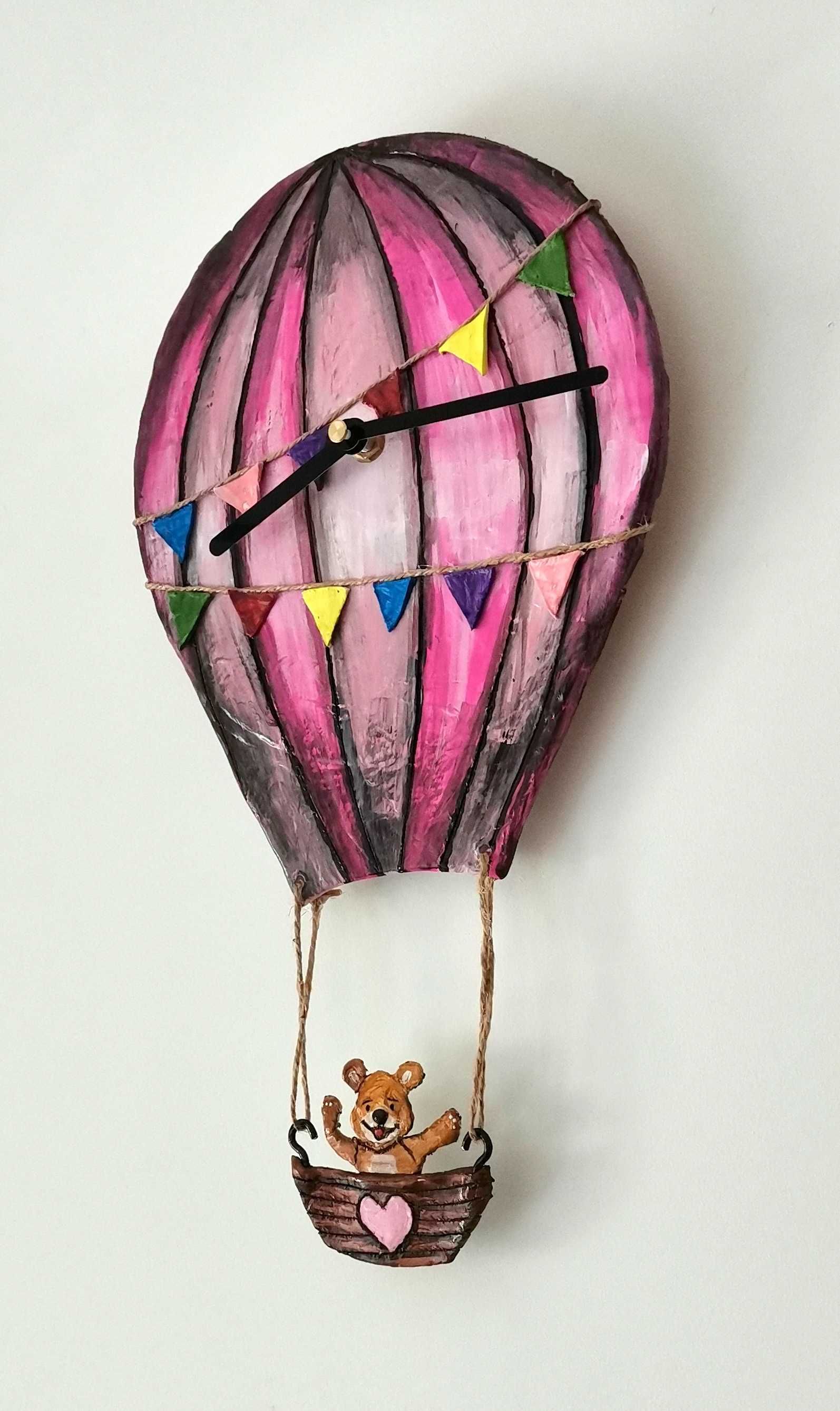 Zegar na ścianę "Balon" Zegar ścienny 40 x 20 cm