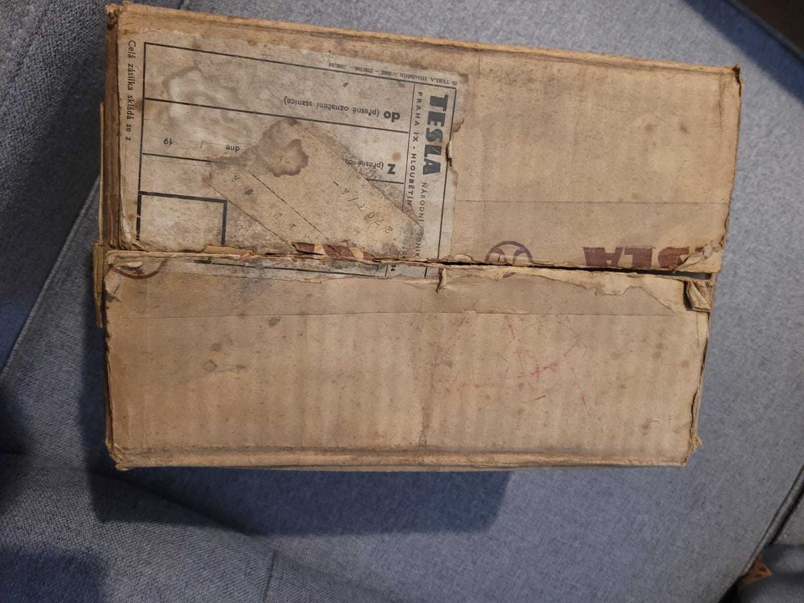 Radio lampowe Tesla 306U Talisman antyk oryginalne pudełko rarytas