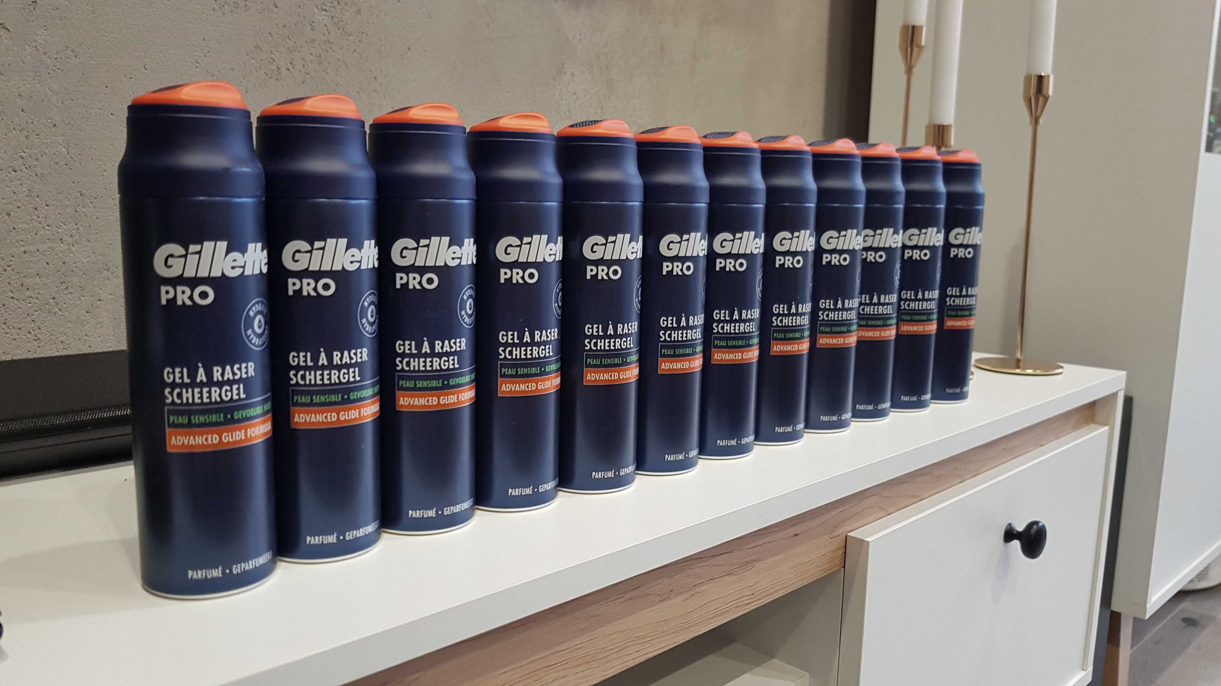 5x Gillette Pro Żel do golenia chłodzi i łagodzi skórę 200 ml
