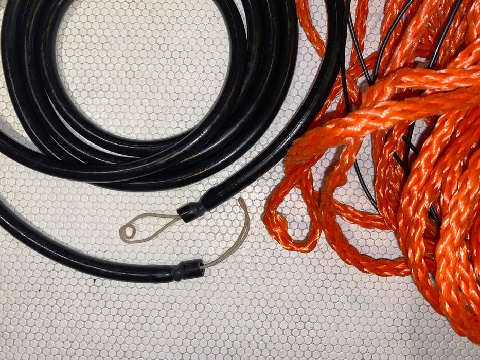 cabo flutuante bungee caça pesca submarina no azul