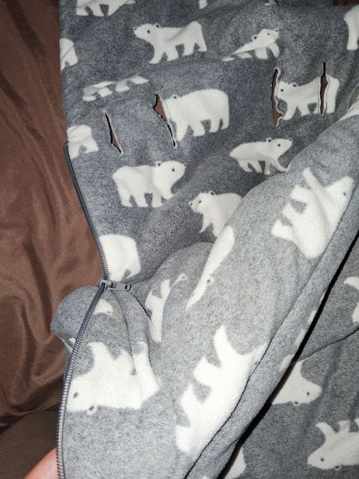 Конверт в коляску,кокон флісовий зима