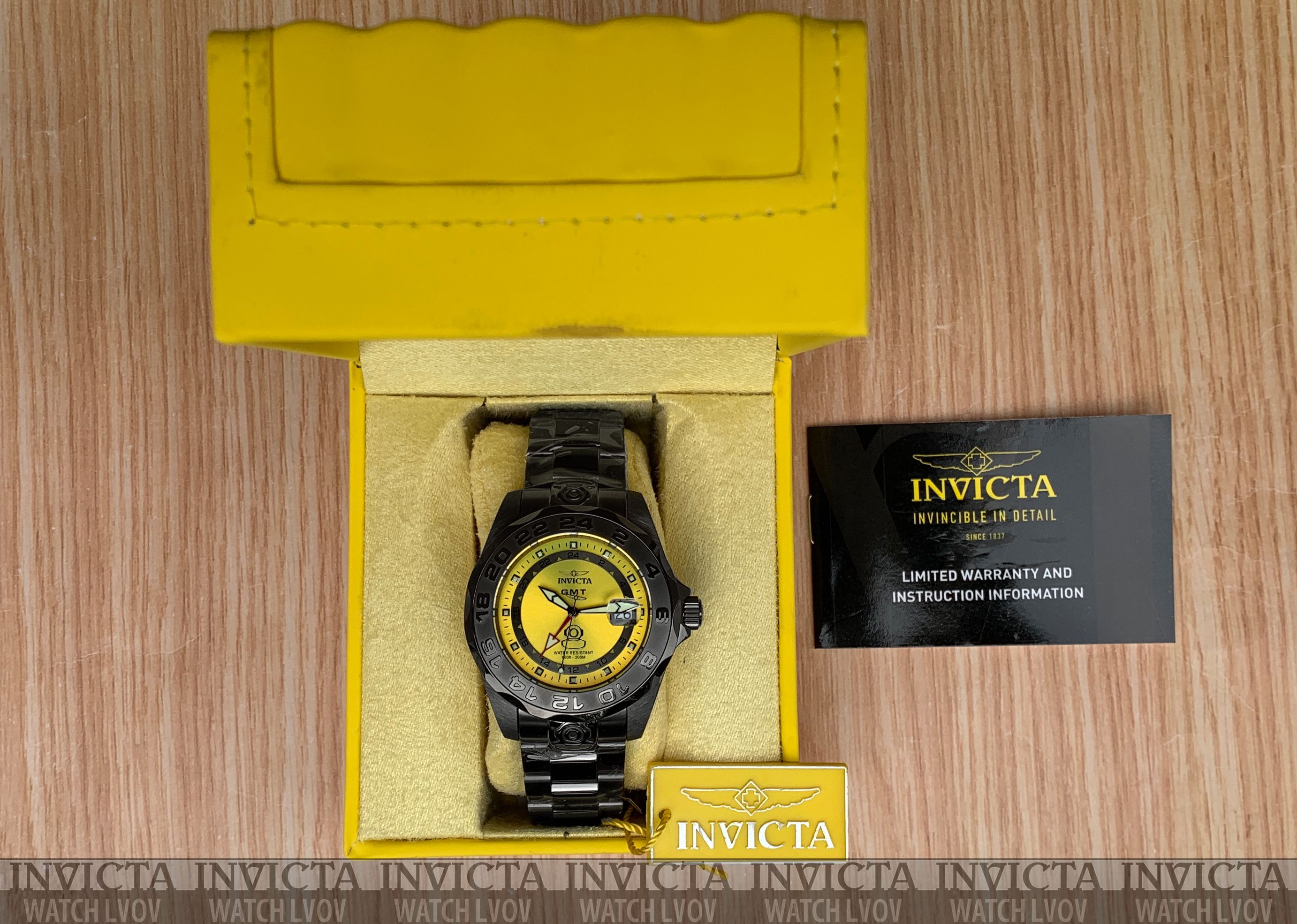 Швейцарские часы Invicta 33570 Pro Diver Master of Ocean 44 mm. GMT