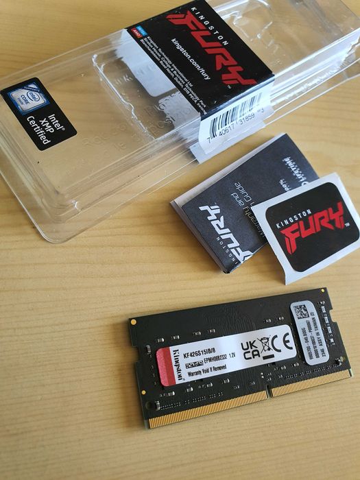 ram 8-GB DDR4 Kingston FURY Impact SODIMM 2666 MHz do laptopa aio CL15
