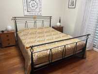 Cama casal 160x200 com estrado e colchão