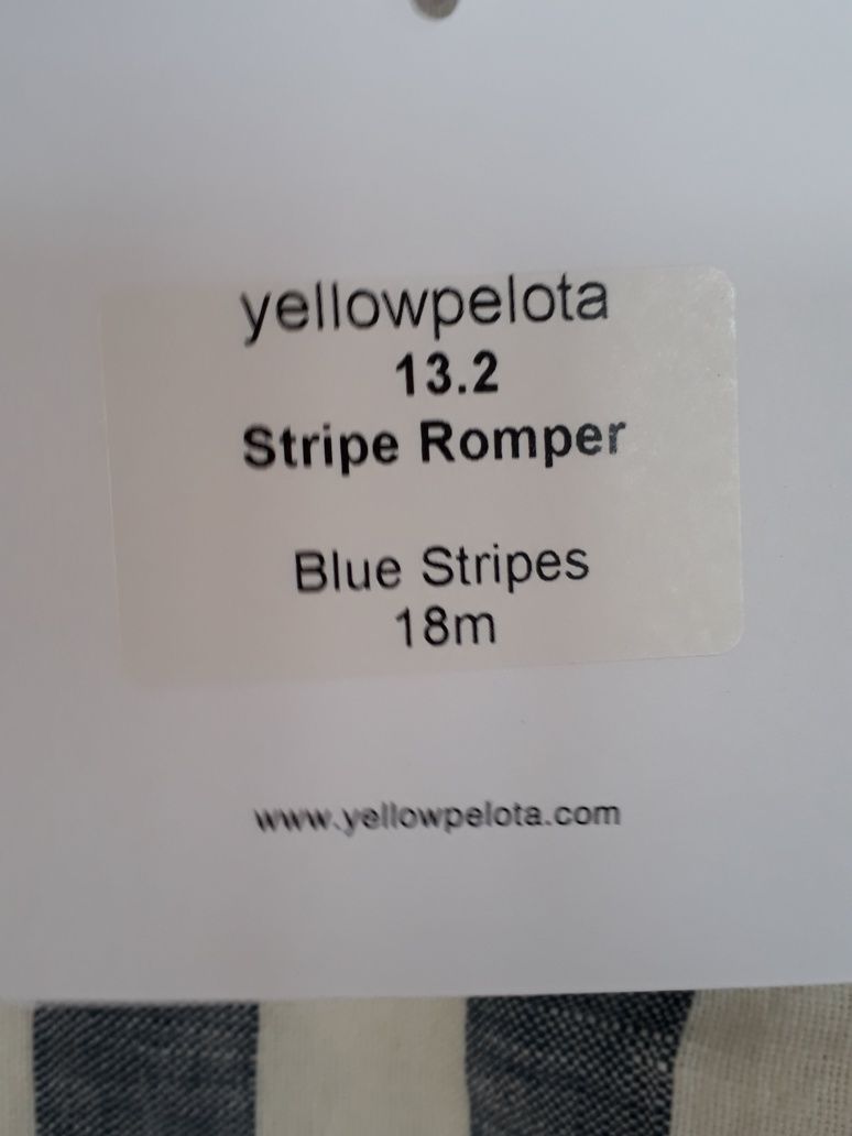 Romper w paski Yellow Pelota nowy