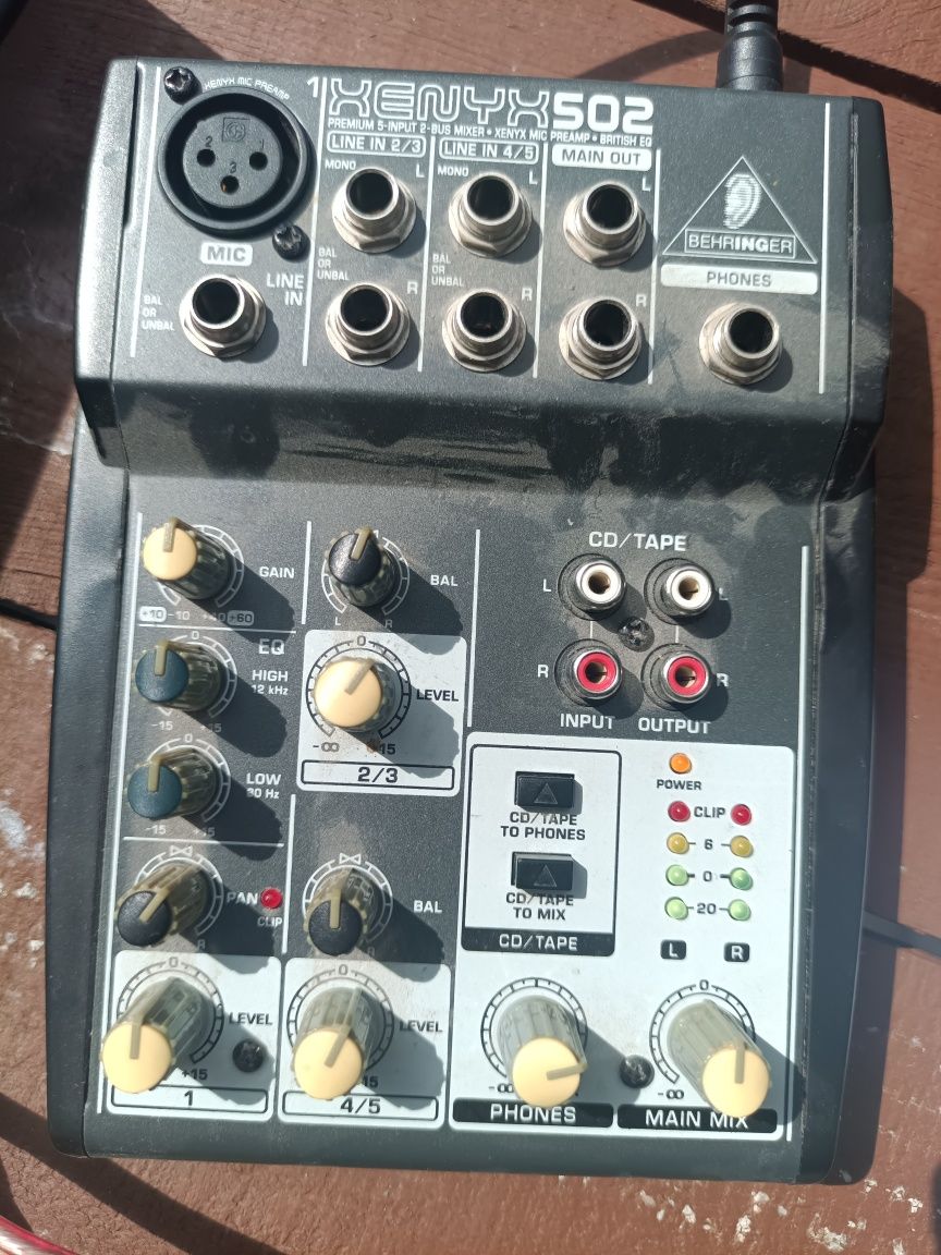Mikser, mixer Behringer Xenyx 502