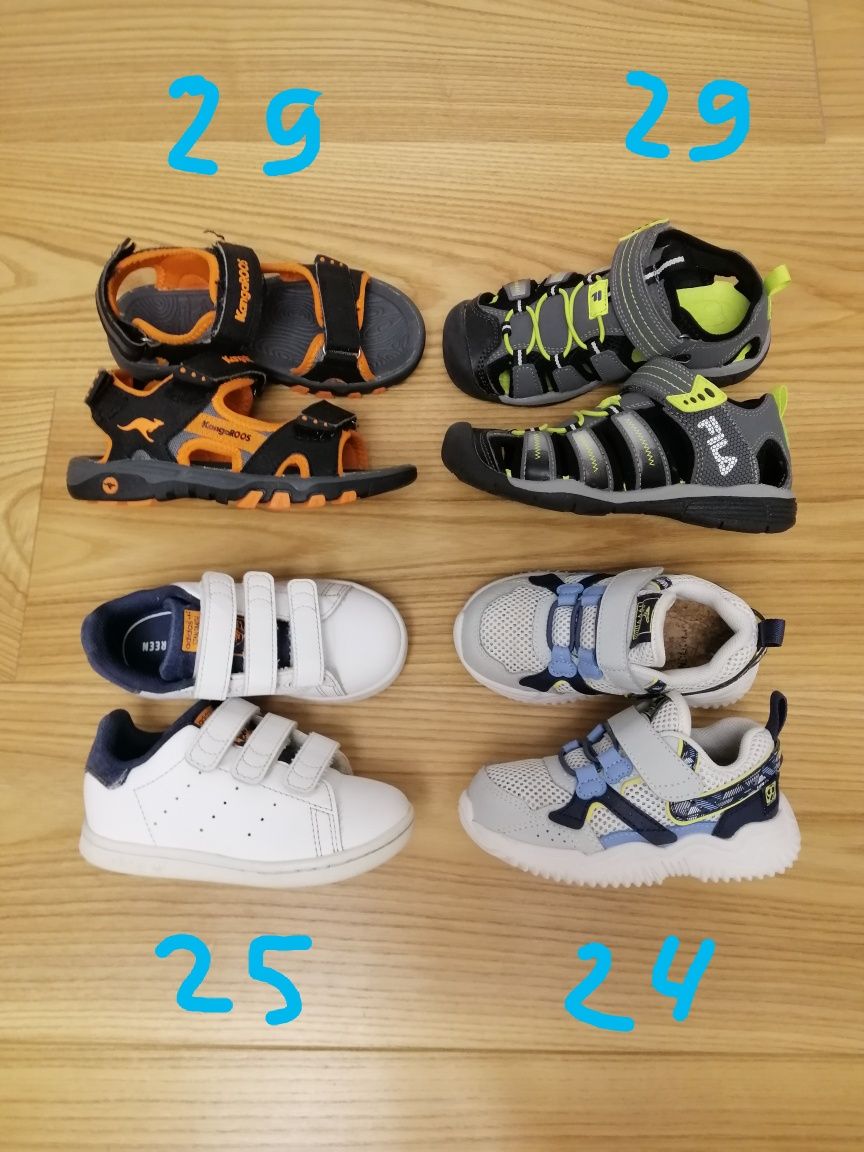 Кроссовки мальчик Adidas, Fila 24, 25, 29. Недорого.