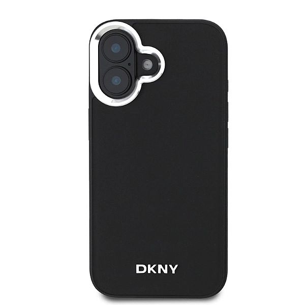 Etui DKNY Plain Logo MagSafe na iPhone 15 Plus - czarne
