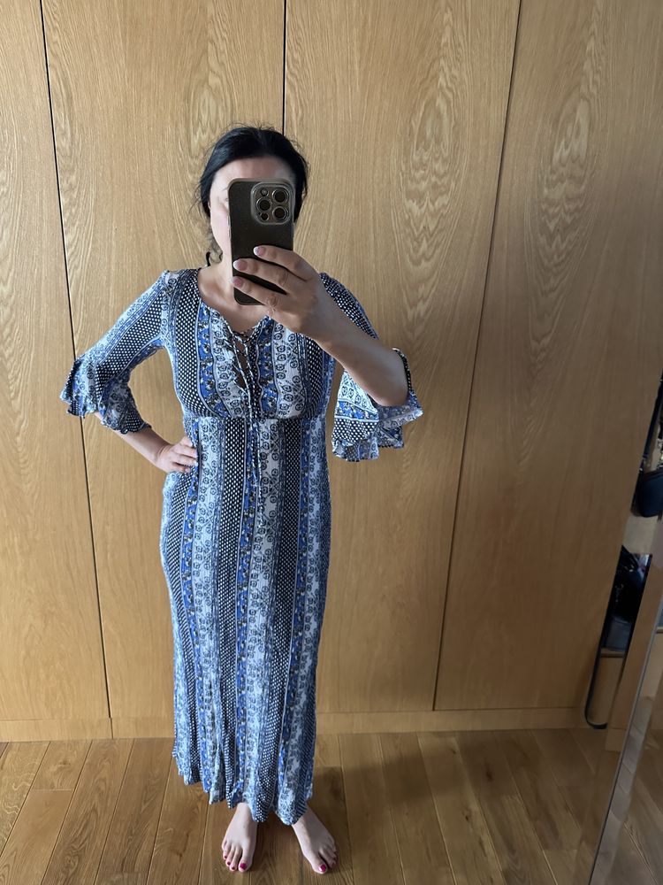 H&M sukienka letnia 40 dluga boho