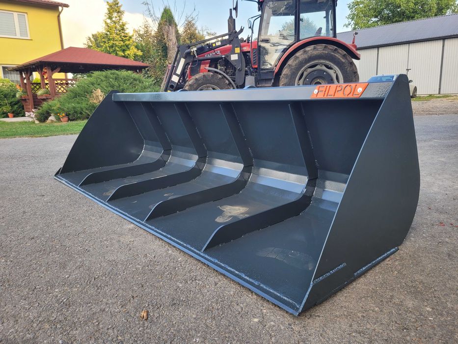 Łyżka łycha do tura ciągnika/ ładowacza od 1.2m do 2.4m GŁĘBOKA!