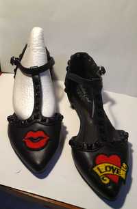 черные женские туфли 37 размер