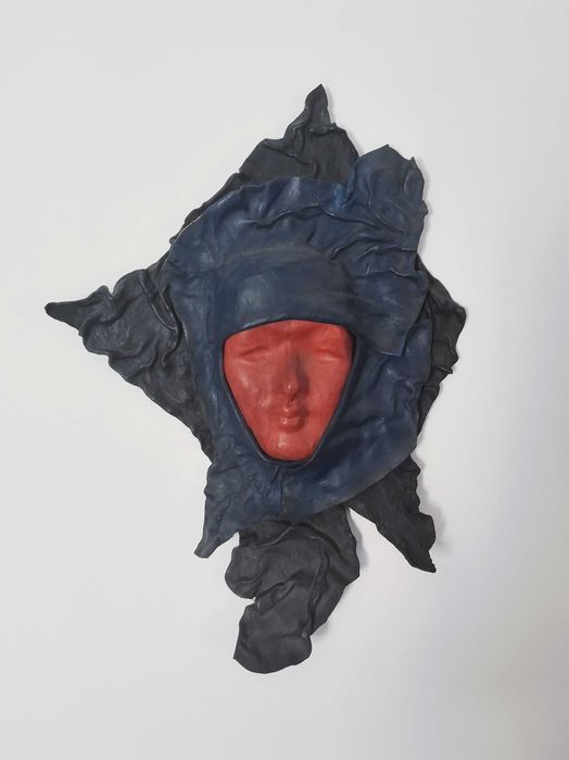 Escultura Decorativa de Parede (Rosto Feminino)