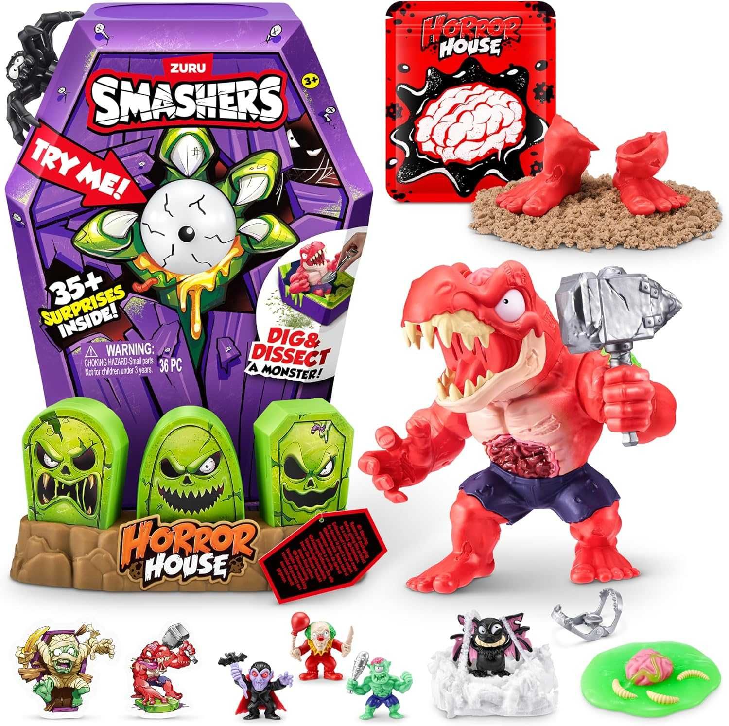 Игровой набор Дино Smashers Mega Horror House (Black) by ZURU