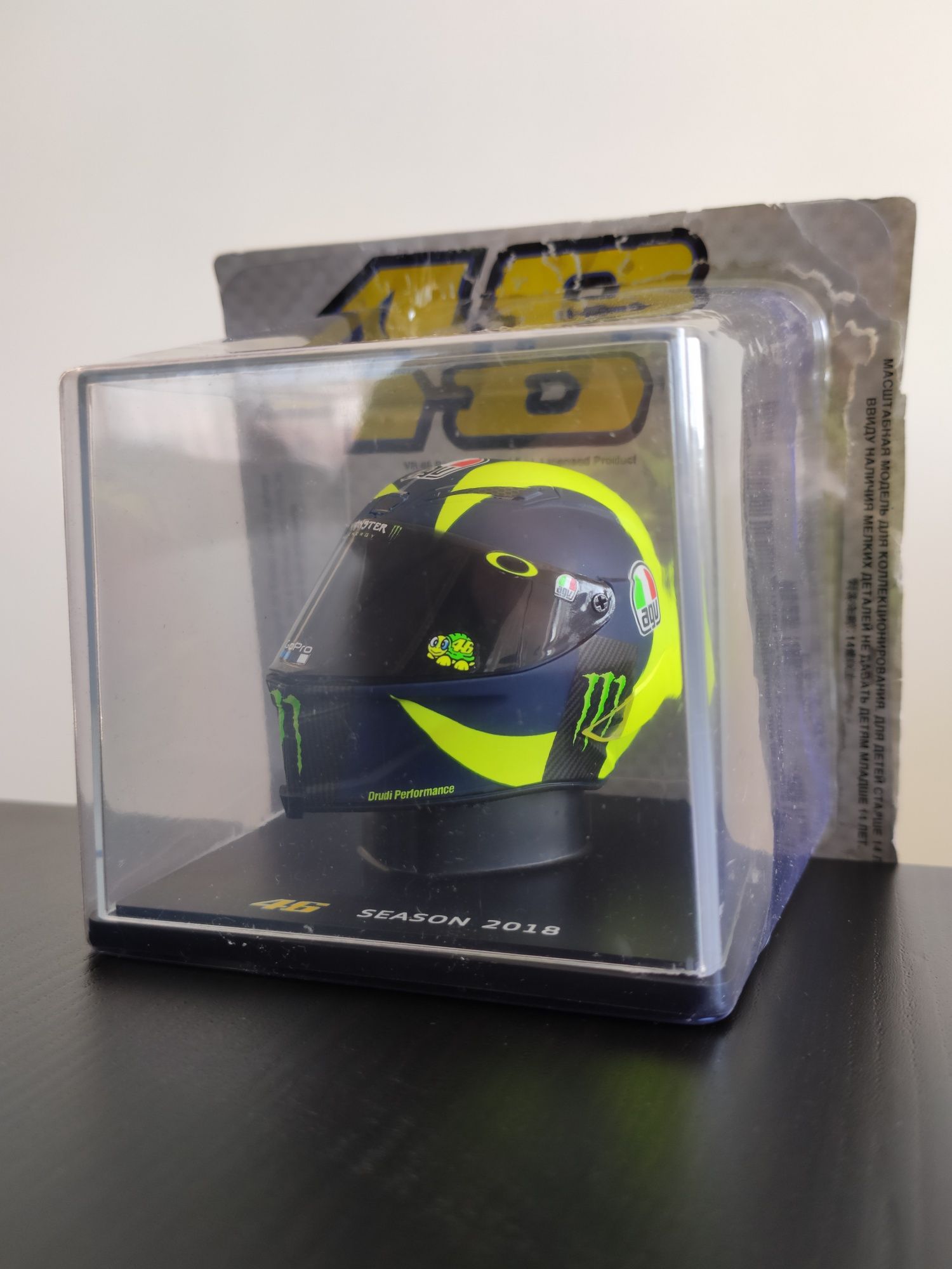 Capacete Miniatura Valentino Rossi VR46 Motogp