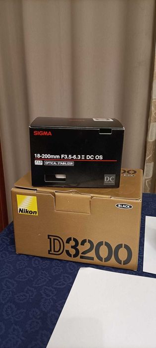Nikon D3200 e lente SIGMA DC 18-200mm