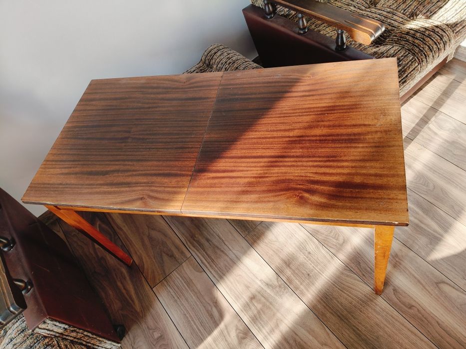 Ława stół PRL porządną drewniana