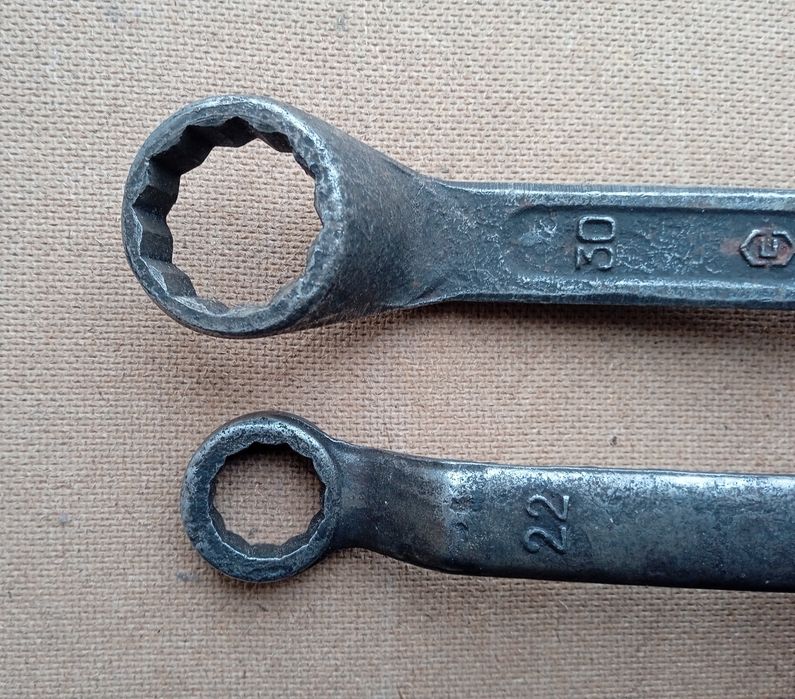 Ключ гаечный накидной слесарный инструмент СССР 22×27 27×30  СРСР