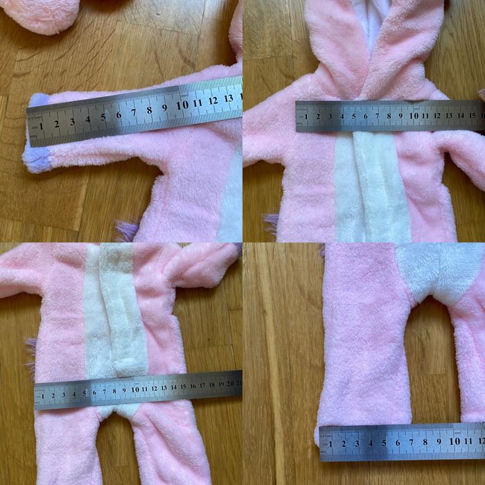 Kombinezon jednorożec z kapciami do bobasa 37-8 cm