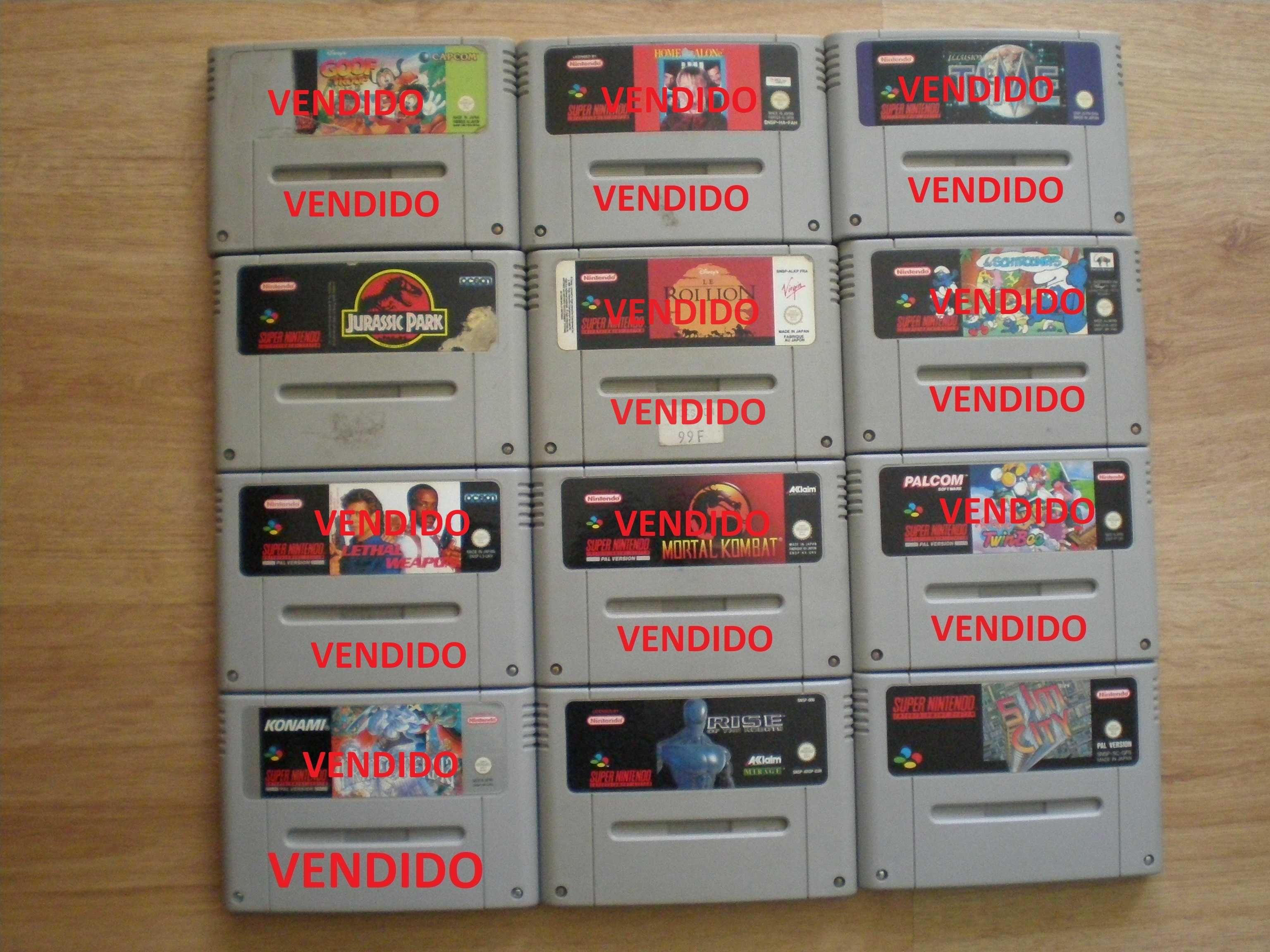 Nintendo Super Nintendo / SNES - 12 jogos PAL