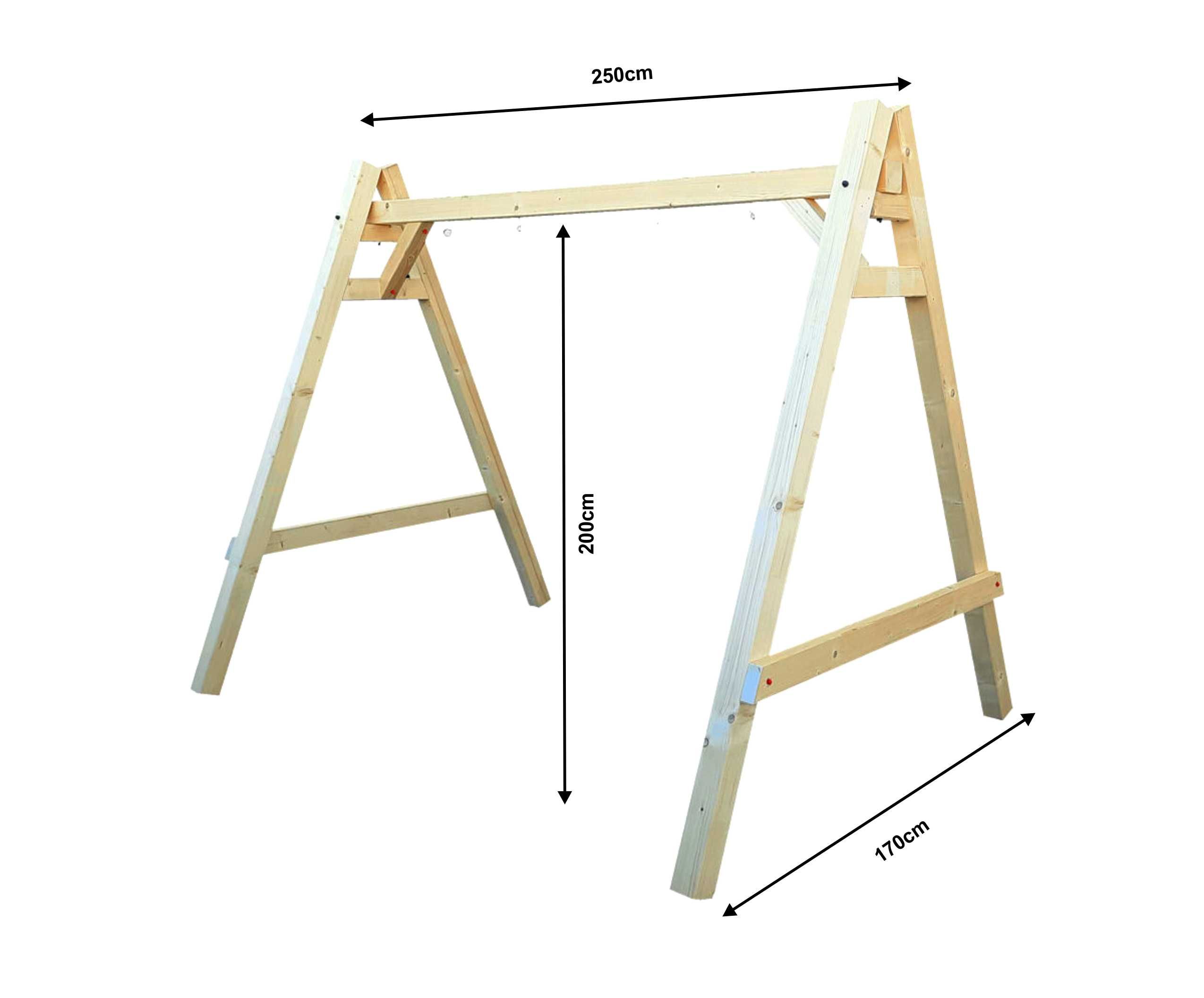 Huśtawka Ogrodowa MAJA2.0 Kantówka9X9cm 2Siedziska PRODUCENT