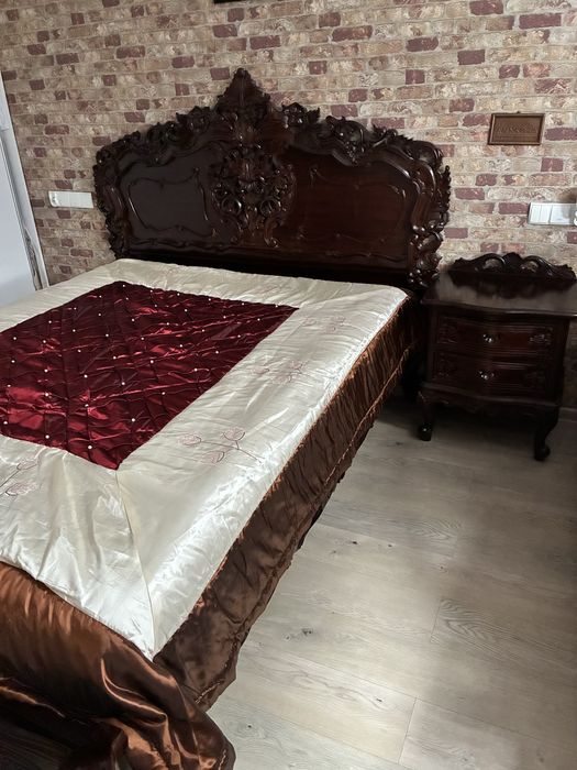 Łóżko, łoże barokowe, rokoko 160x200