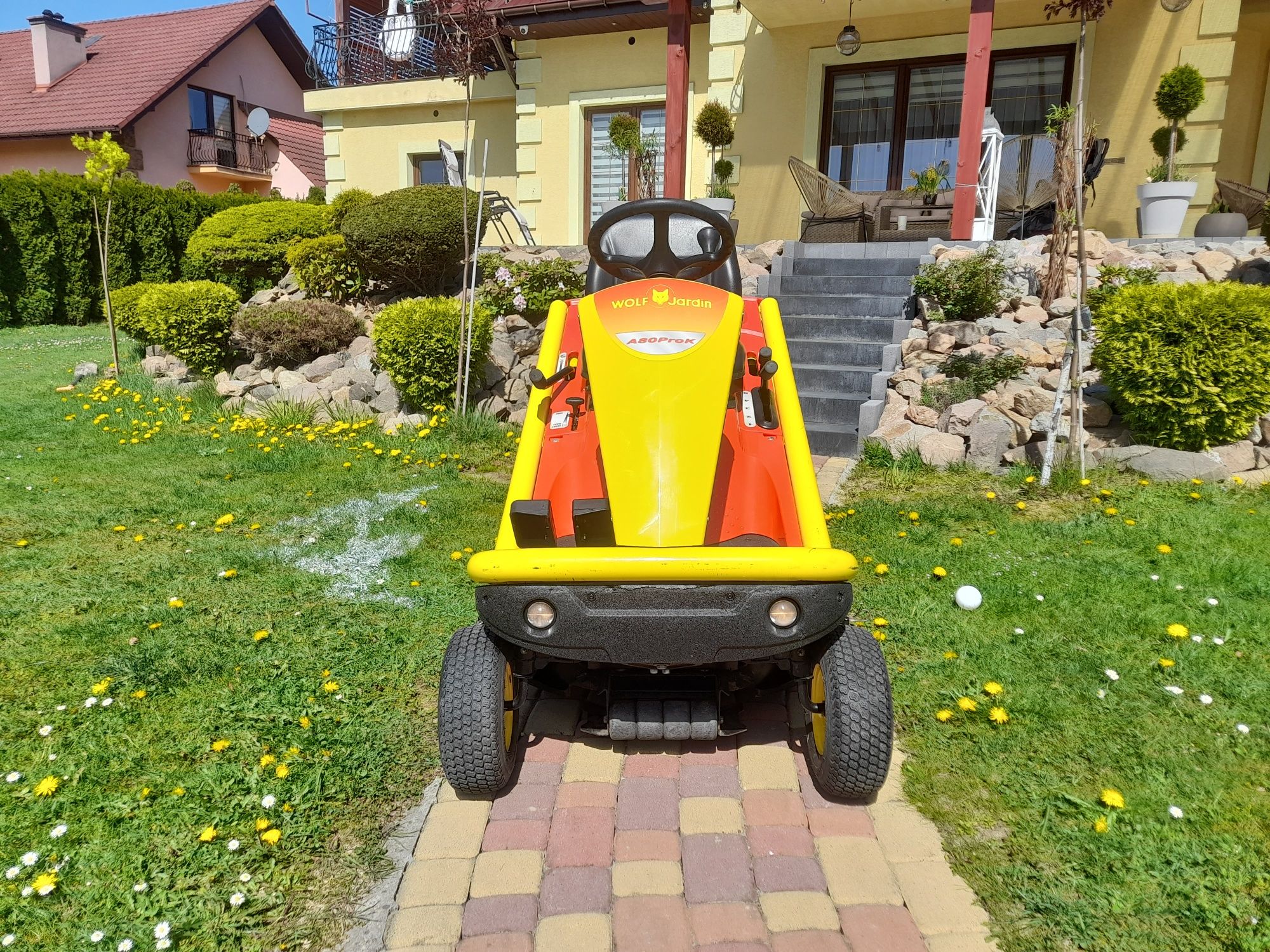 Traktorek kosiarka VOLF- jardin,etesia kawasaki, profesjonalny,120godz