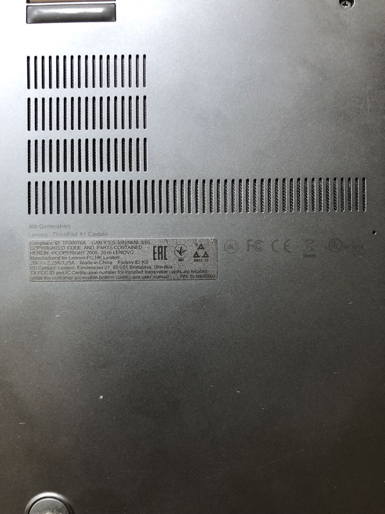 Ноутбук Lenovo ThinkPad X1 Carbon 4th Gen