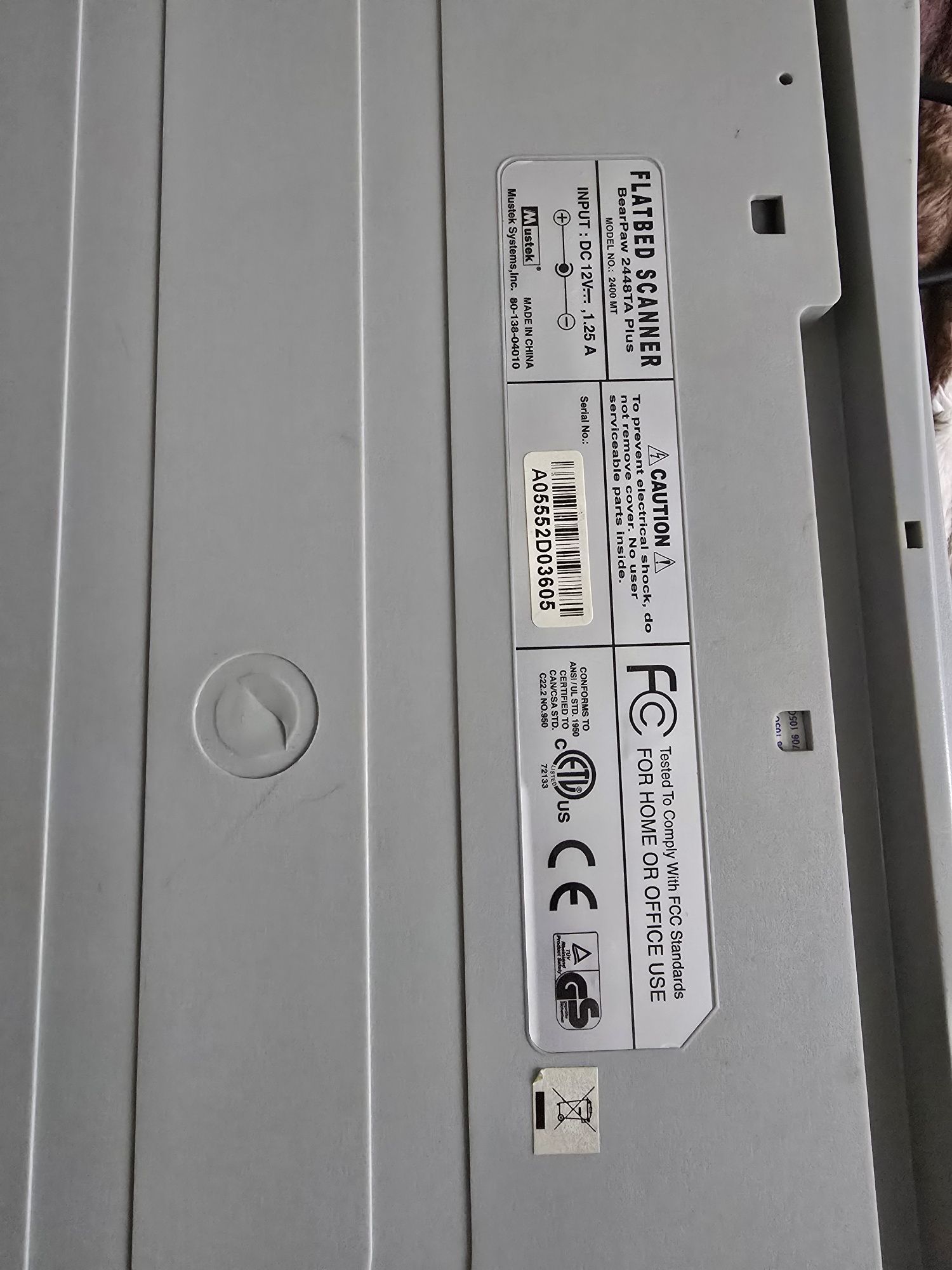 Сканер Mustek 2448TA Plus