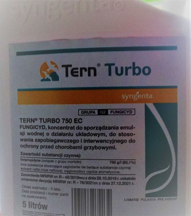 TERN TURBO 750 EC fungicyd na mączniaka zbóż SYNGENTA