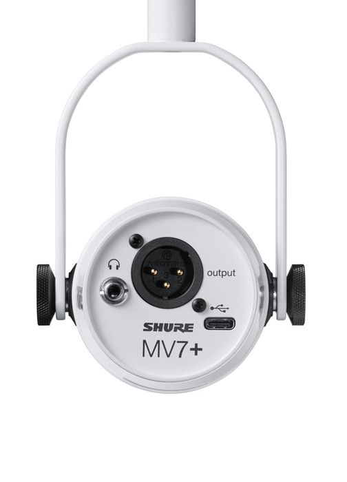 Shure MV7+-W – mikrofon dynamiczny