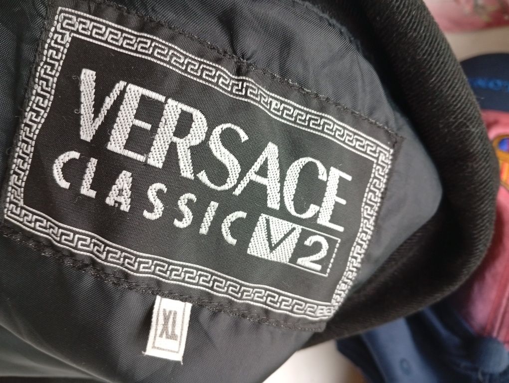 Versace oryginalne wiosenne luxury kurtki męskie w stanie idealnym