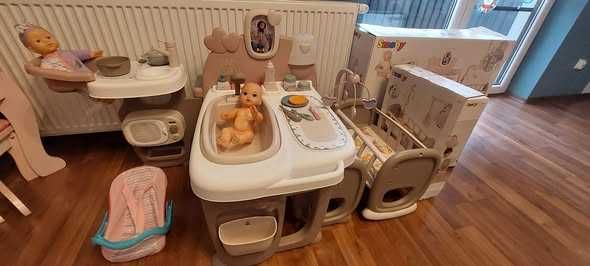 Smoby Baby Nurse kącik opiekunki plus dodatkowo kołyska