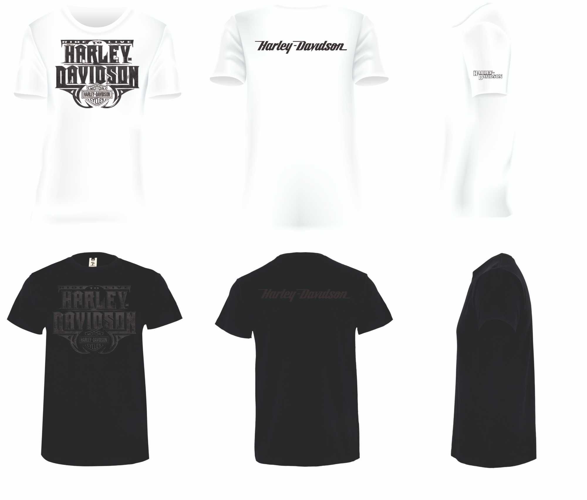 T-shirts HARLEY DAVIDSON - Vários modelos e tamanhos.