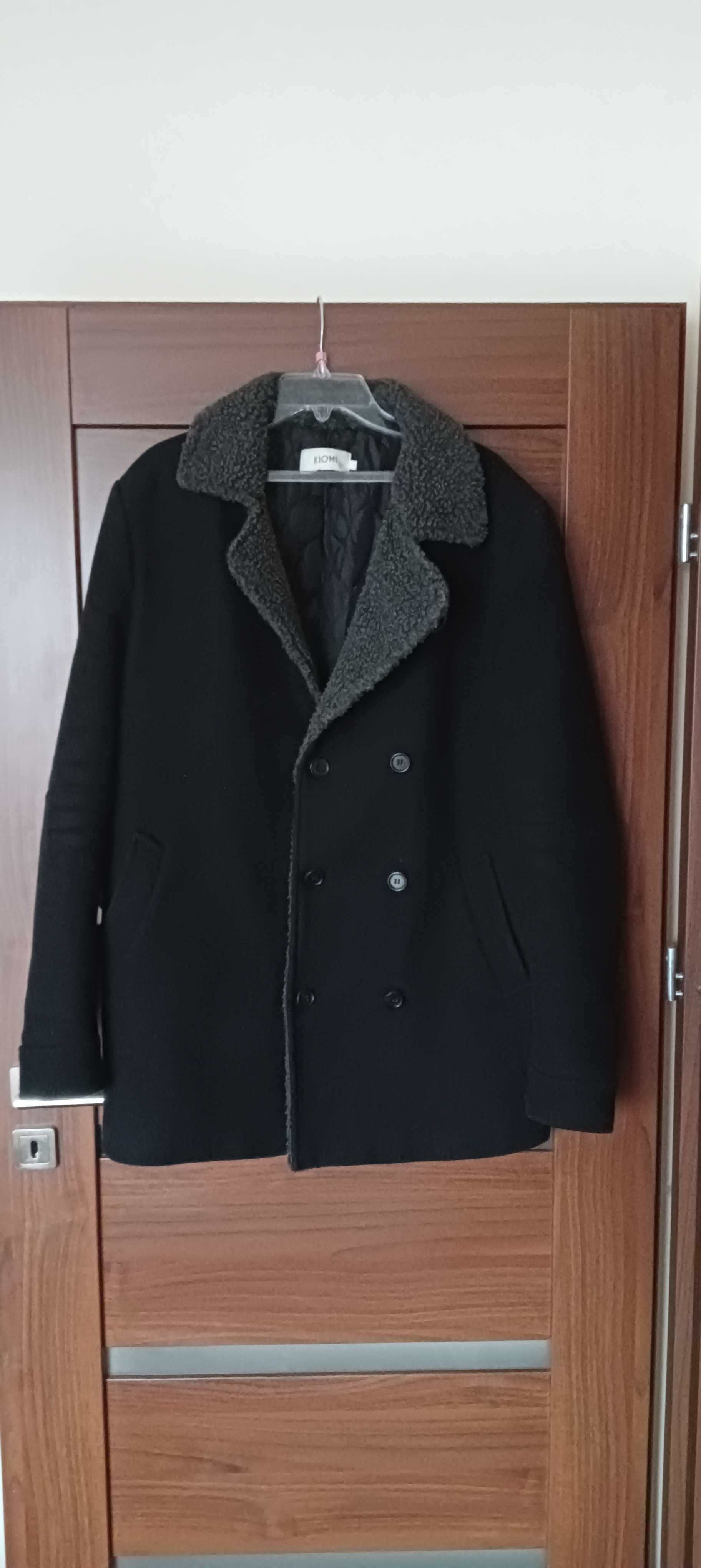 Płaszcz zimowy wełniany męski XL