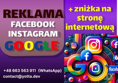 Reklama Online, Google, Facebook... + zniżka na stronę internetową!!!