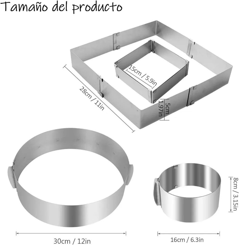 Pierścień rant do tortu tortownica cake ring ps286-2