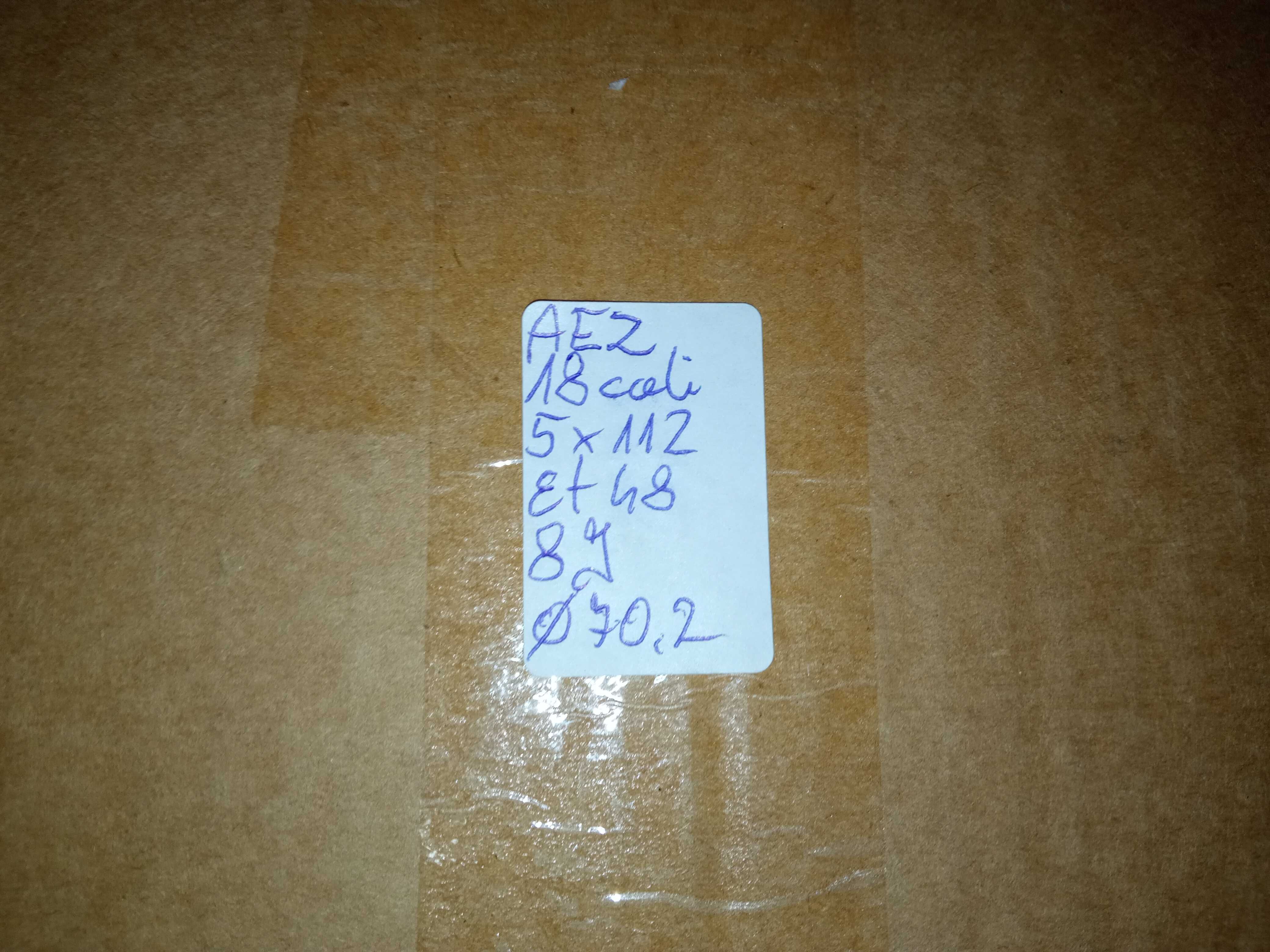Felgi AEZ 18cali 5x112 et48 8j Audi Mercedes Skoda Seat VW BMW czujnik