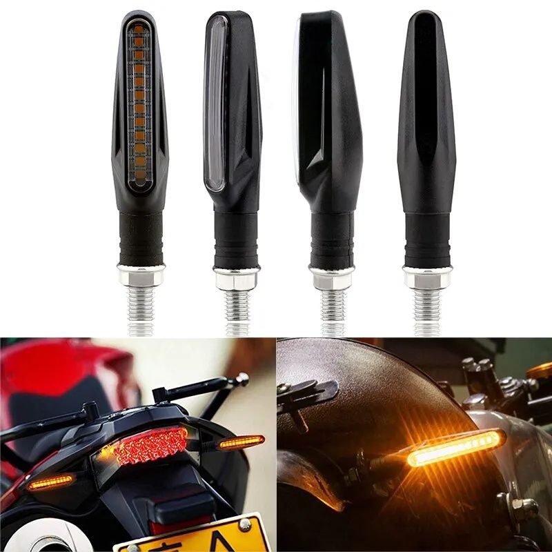 4 por 12,99euros! Piscas LED universais para moto/scooter. NOVAS!