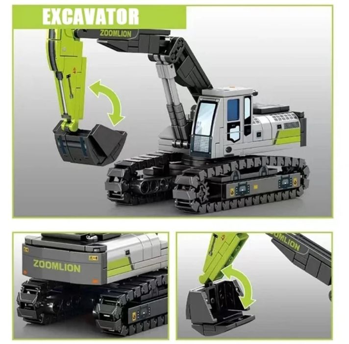 Конструктор строительная техника  966 шт блоков Лего Совместим с LEGO