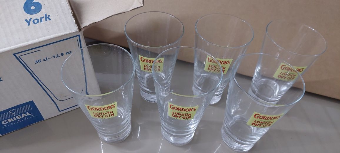 Copos gin Gordons - Nunca usados