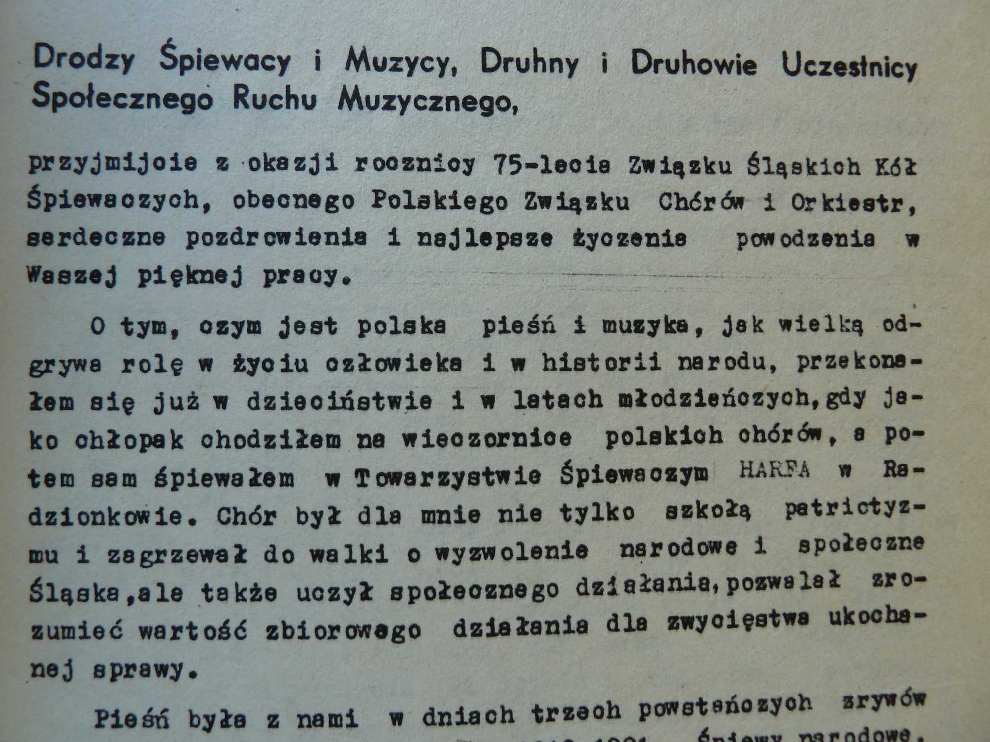 Śpiewaj ludu śpiewaj złoty  Księga śpiewactwa śląskiego 1910 - 1985 .