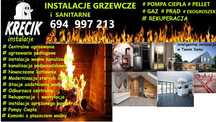 instalacje Grzewcze-Pompa Ciepła-Pellet-Gaz-Rekuperacja-Prąd
