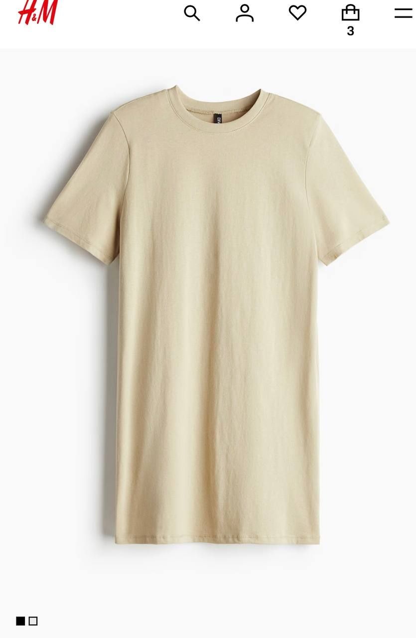 Сукня футболка оверсайз h&m