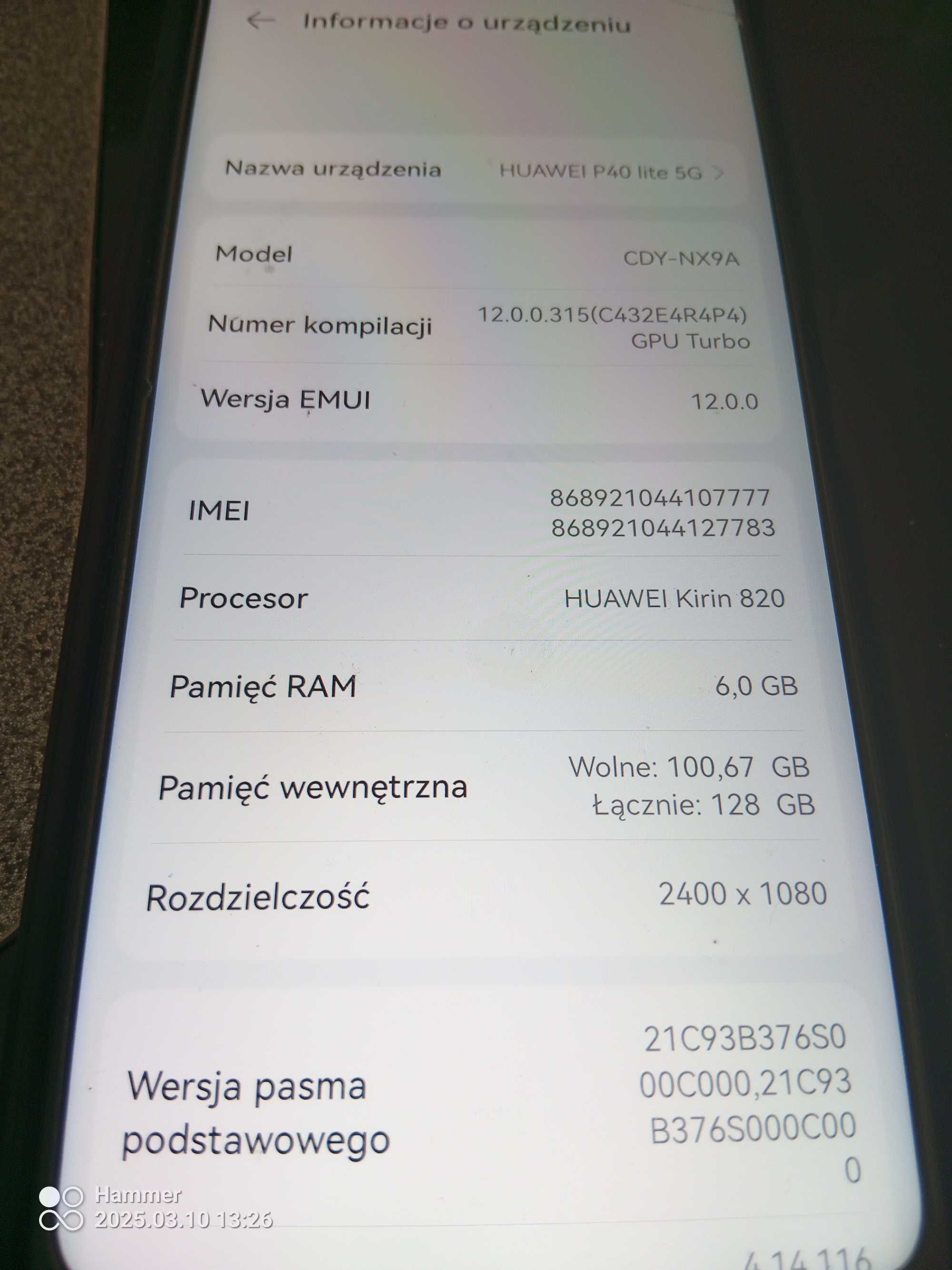 Huawei p 40 lite 5 g
