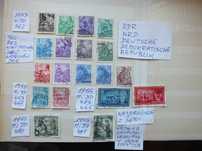zestaw 19szt. znaczki Mi362 Mi481 Niemcy 1953 /1955r. DDR kasowane NRD