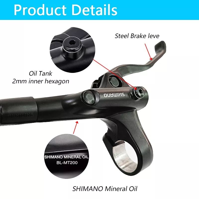 Тормоза дисковые гидравлические Shimano MT200