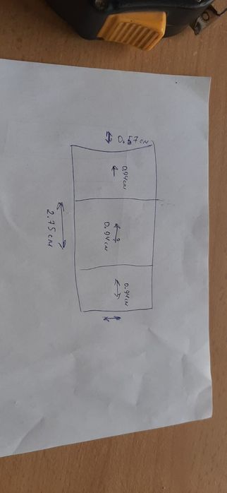 Szafa 3 drzwiowa szkło solidna