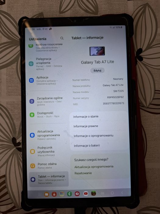 Samsung galaxy tab A7 lite